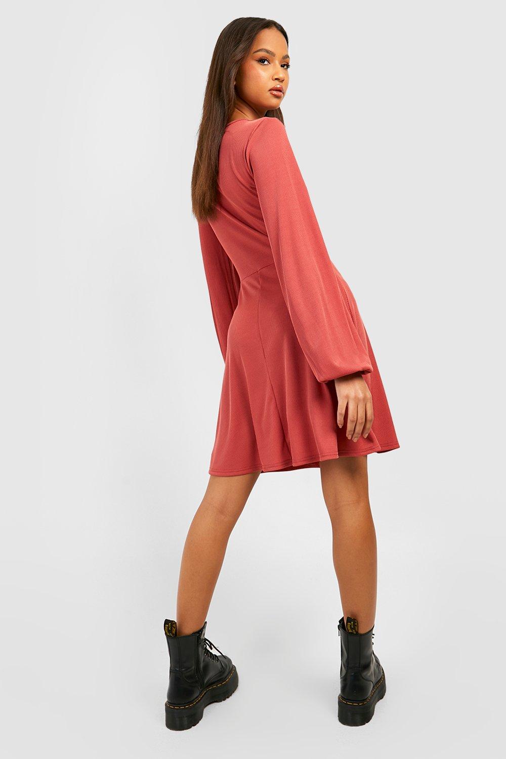 Dusty rose skater dress hotsell